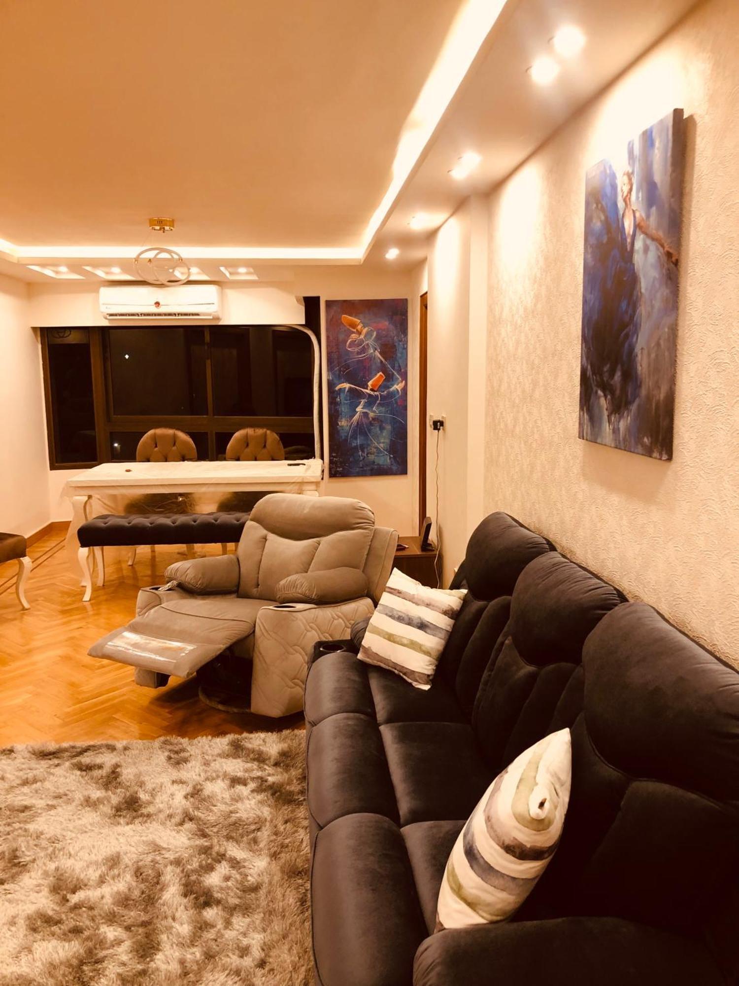Appartement شقه فاخرة بإطلالة بانورامية مفروشة للإيجار في شارع لبنان المهندسين Caïro